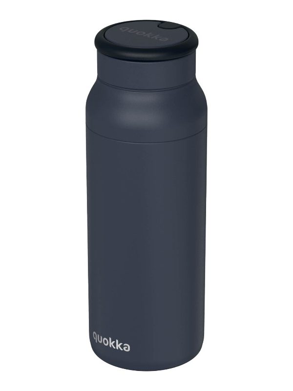 Quokka Echo - láhev z nerezové oceli 690 ml se silikonovou rukojetí (černá)