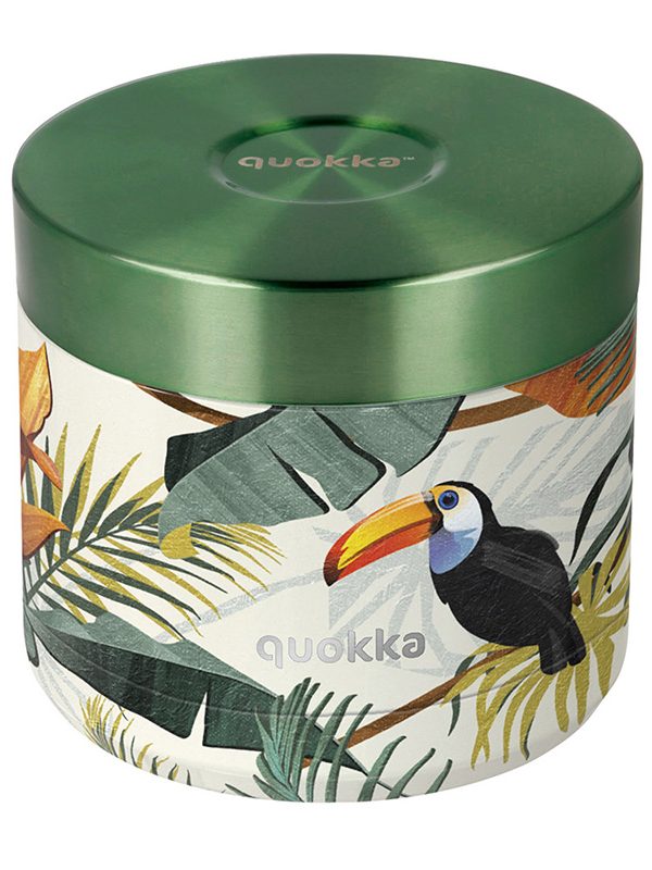 Quokka Whim Food Jar - Termoska na oběd / Obědová termoska 600 ml (tropická)