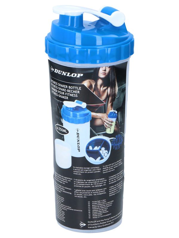 Dunlop - Sportovní shaker láhev s pohodlným uzávěrem 550 ml