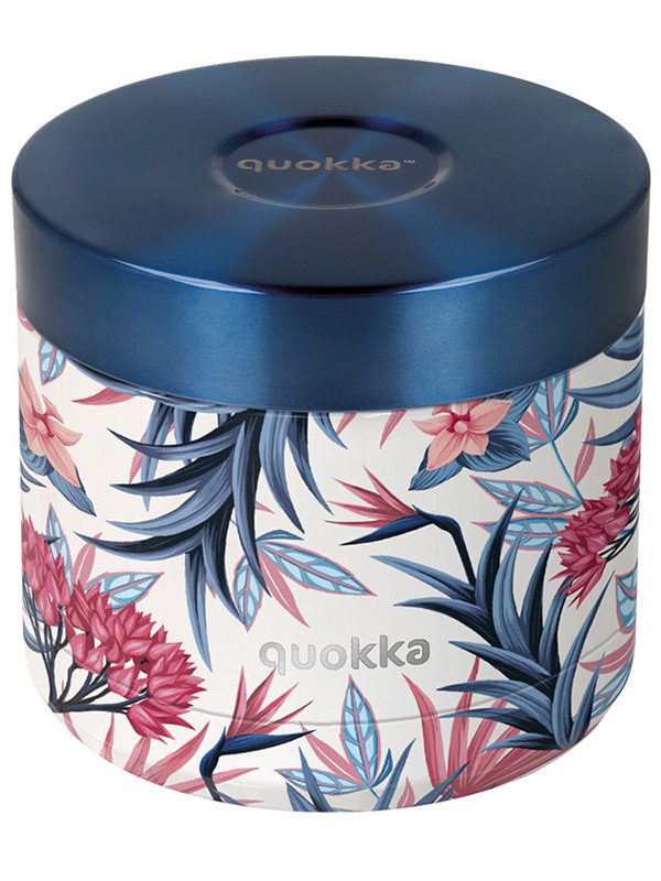 Quokka Whim Food Jar - Termoska na oběd / Obědová termoska 600 ml (Blue Garden)