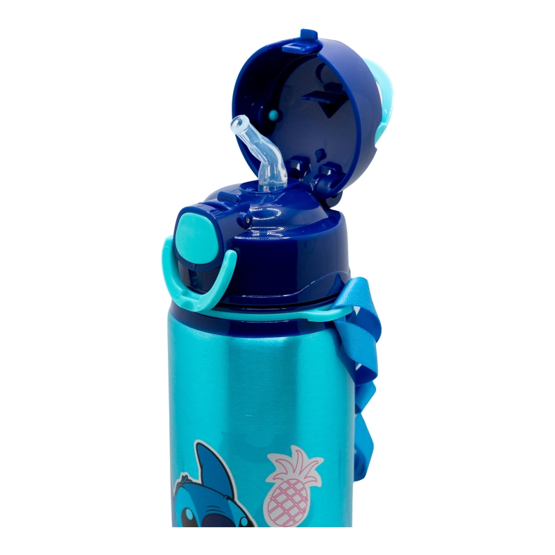 Disney Stitch - Hliníková láhev na vodu s brčkem a popruhem 730 ml - Image 4
