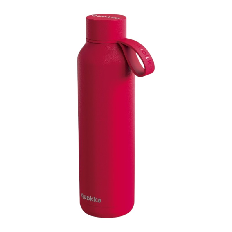 Quokka Solid s popruhem - termoska z nerezové oceli o objemu 630 ml s popruhem