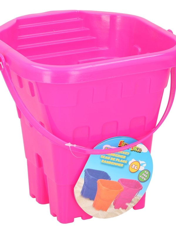 Eddy toys - Hrad s kyblíkem na písek 20 cm (růžový)