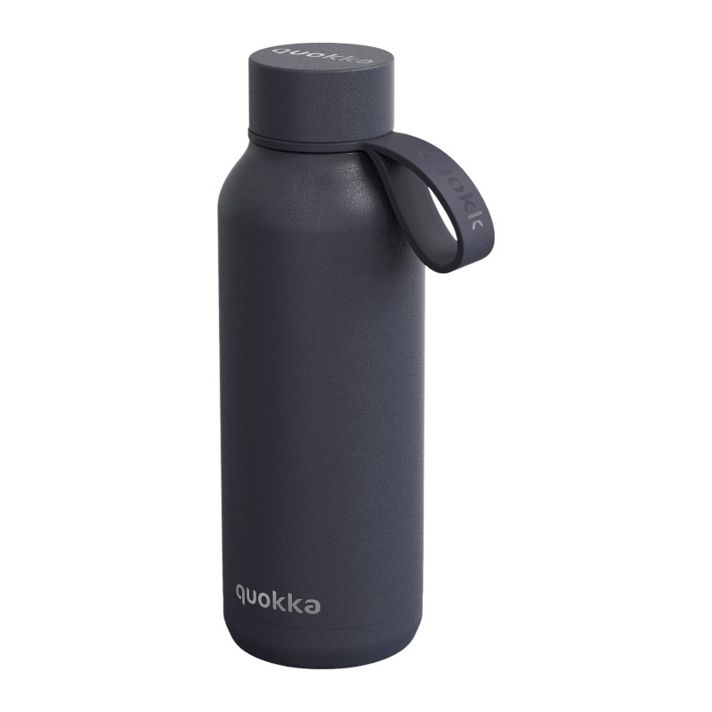 Quokka Solid s popruhem - termoska z nerezové oceli o objemu 510 ml s popruhem