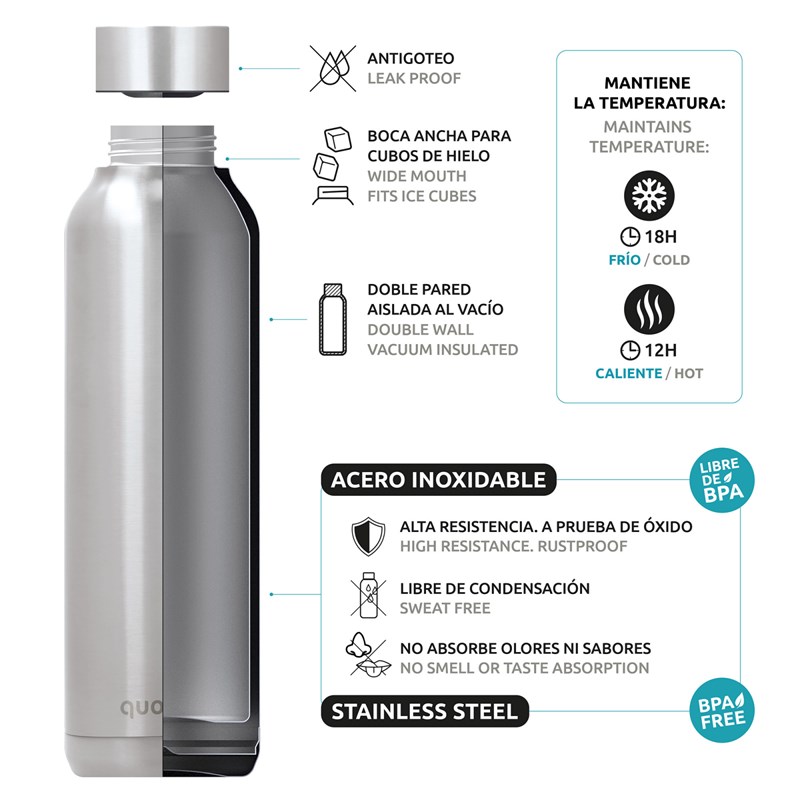 Quokka Solid - termoláhev z nerezové oceli 510 ml - Image 3