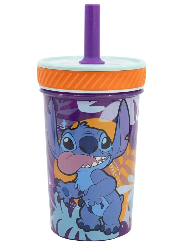 Disney Stitch - Dropsafe Non-Tip Cup se silikonovým brčkem z kolekce Aloha 370 ml