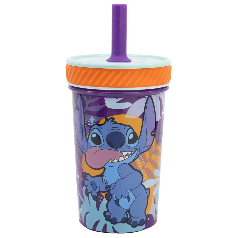 Disney Stitch - Dropsafe Non-Tip Cup se silikonovým brčkem z kolekce Aloha 370 ml