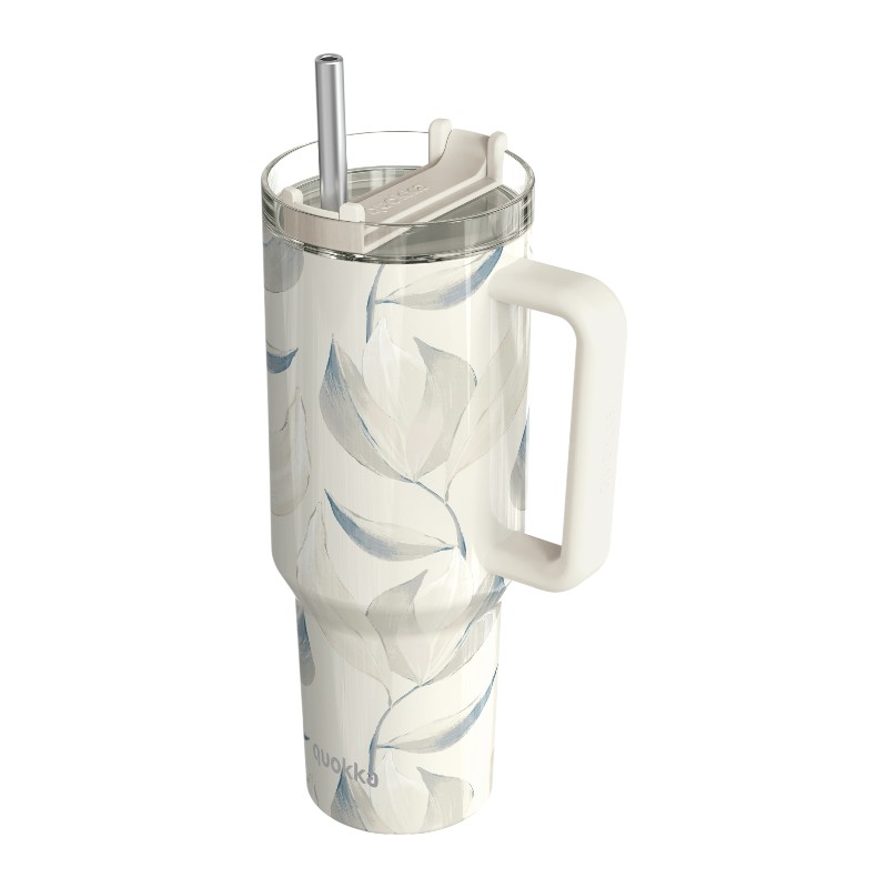 Quokka Stream - Termohrnek z nerezové oceli 1200 ml s brčkem