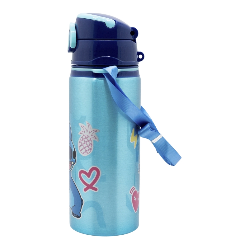 Disney Stitch - Hliníková láhev na vodu s brčkem a popruhem 730 ml - Image 2
