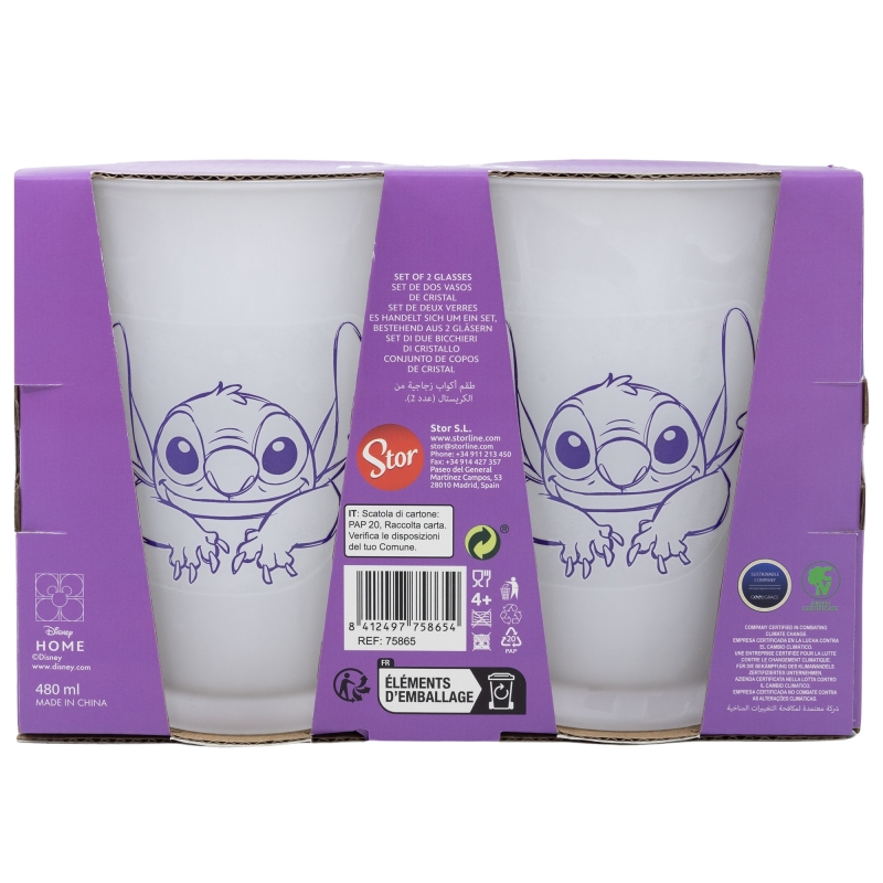Disney Stitch - Sada dvou sklenic v dekorativní krabičce - Image 2