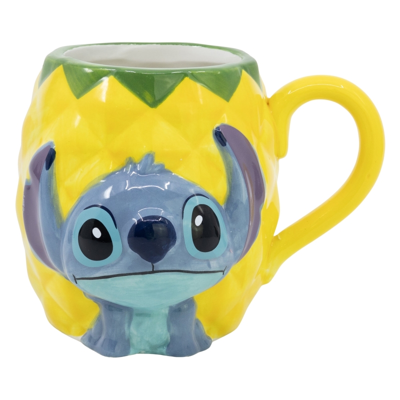 Disney Stitch - 3D keramický hrnek v dárkové krabičce z kolekce Ananas 325 ml