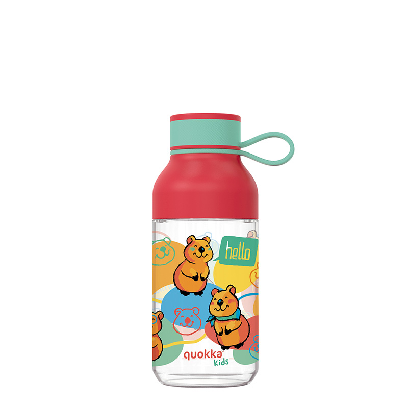 Quokka Ice Kids s popruhem - láhev na vodu ecozen 430 ml s popruhem