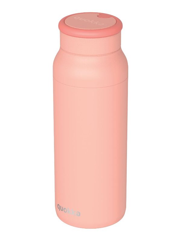 Quokka Echo - láhev z nerezové oceli 690 ml se silikonovou rukojetí (růžová)