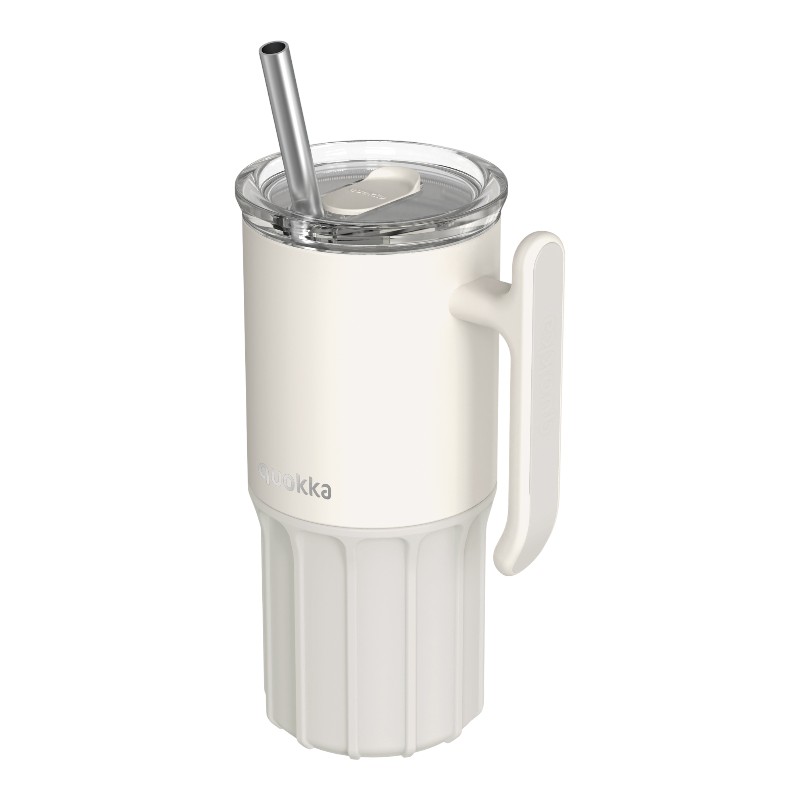 Quokka Umi - Termohrnek z nerezové oceli 720ml s brčkem a silikonovým dnem