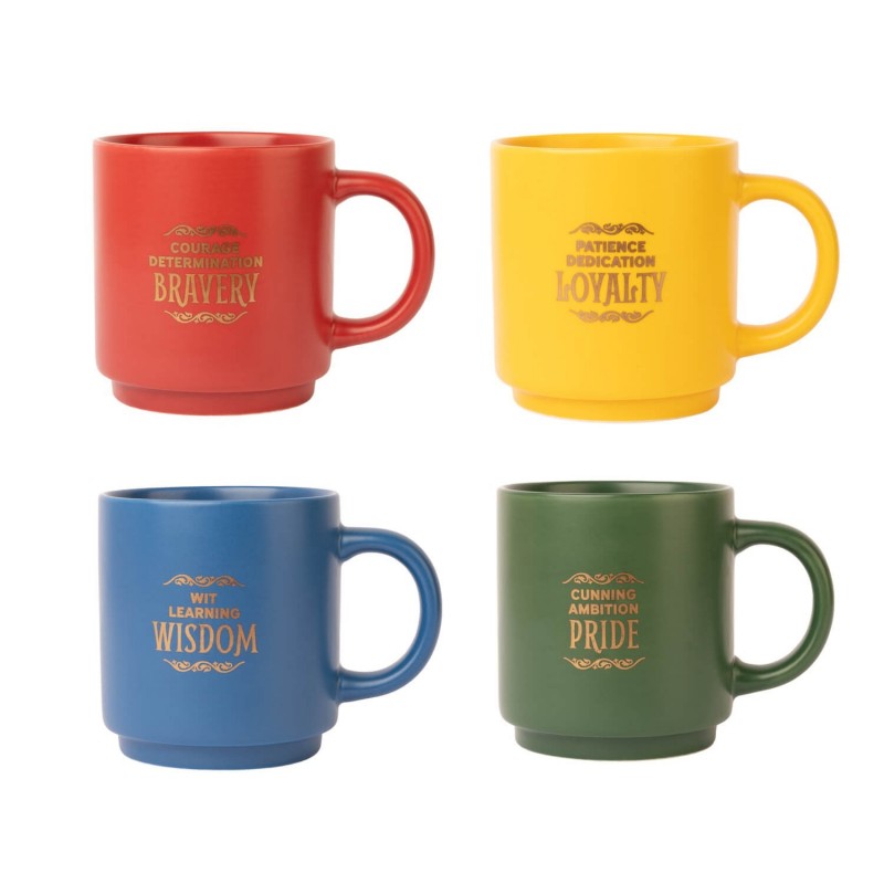 Harry Potter - Sada 4 keramických hrnků se stojánkem 300 ml Bradavické koleje - Image 2