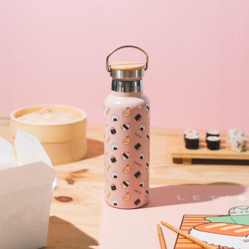 Pusheen - Termoláhev z nerezové oceli s rukojetí z kolekce Sushi Roll 500 ml - Image 5