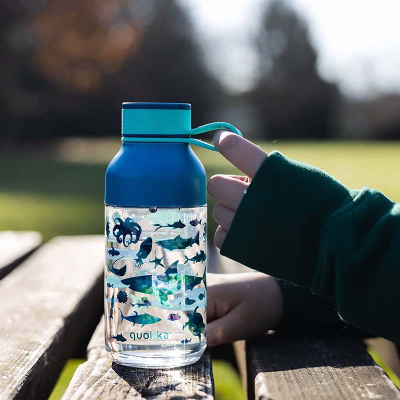 Quokka Ice Kids s popruhem - láhev na vodu ecozen 430 ml s popruhem - Image 2