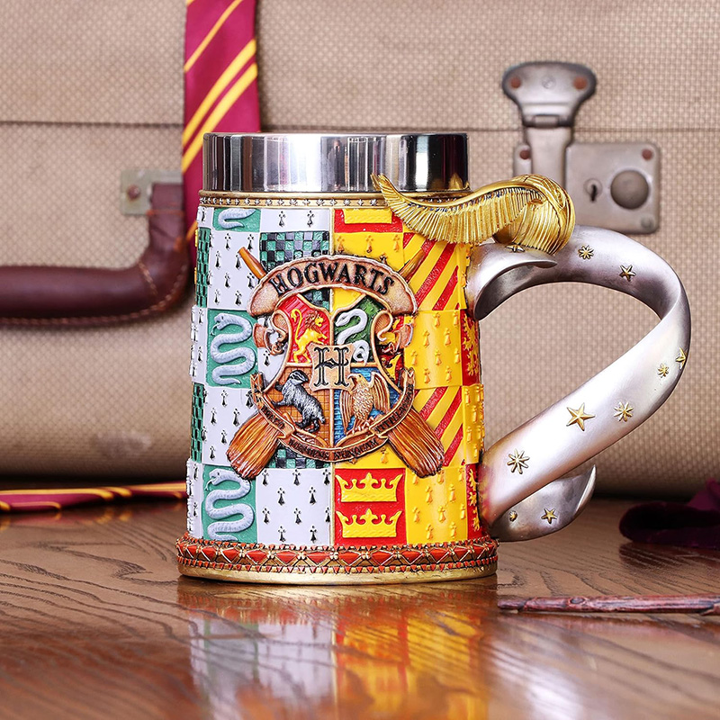 Harry Potter - Hrnek z nerezové oceli/Lebka v dárkové krabičce Zlatonky 600ml - Image 6