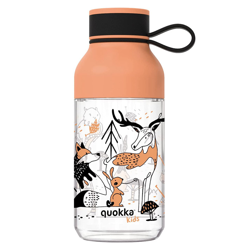 Quokka Ice Kids s popruhem - láhev na vodu ecozen 430 ml s popruhem