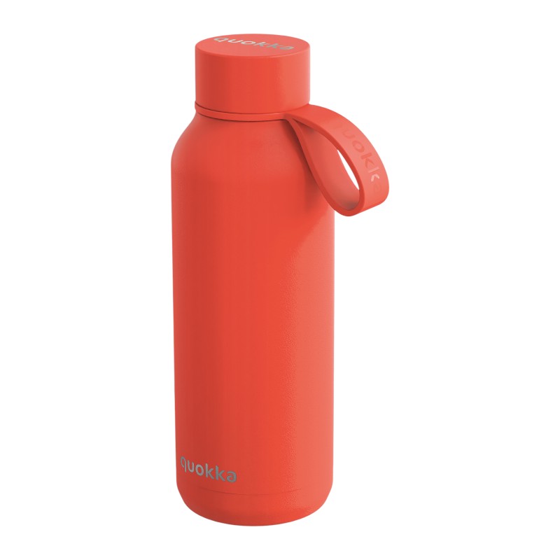 Quokka Solid s popruhem - termoska z nerezové oceli o objemu 510 ml s popruhem