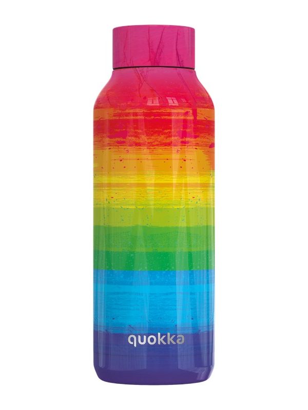 Quokka Solid - termoláhev z nerezové oceli 510 ml (duhová)