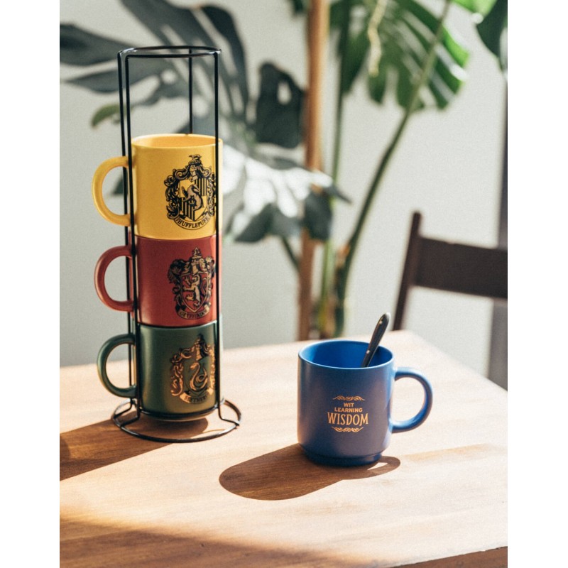 Harry Potter - Sada 4 keramických hrnků se stojánkem 300 ml Bradavické koleje - Image 8