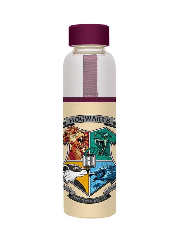 Harry Potter - Skleněná láhev na vodu 500 ml (Bradavice)