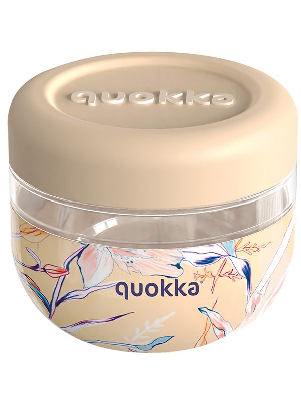 Quokka Bubble Food Jar - Nádoba na jídlo / Svačinový box 500 ml (vintage květinový vzor)