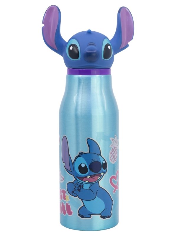 Disney Stitch - Hliníková lahev s 3D uzávěrem 690 ml