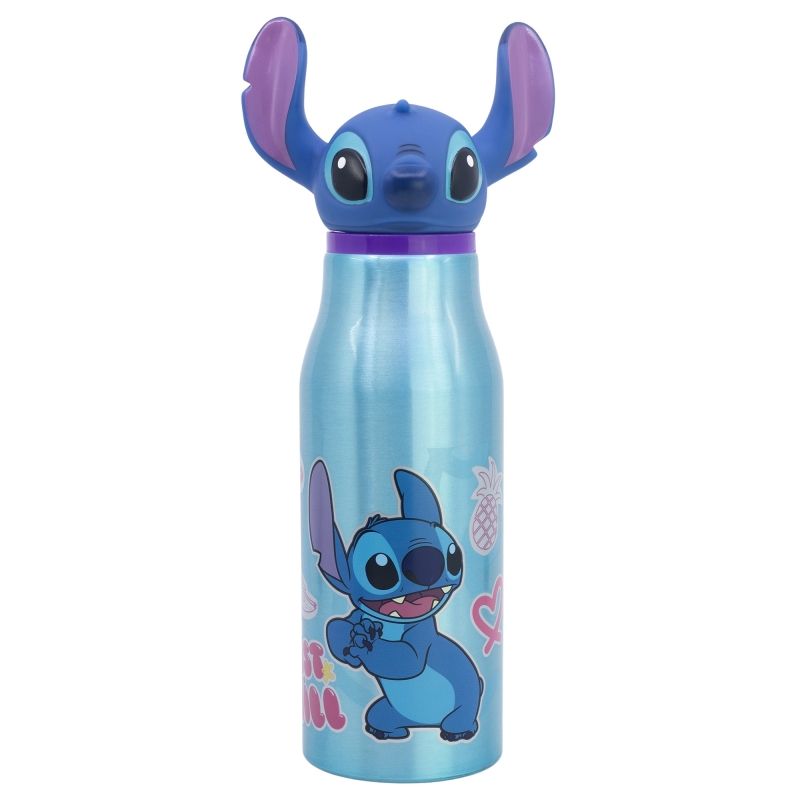 Disney Stitch - Hliníková lahev s 3D uzávěrem 690 ml