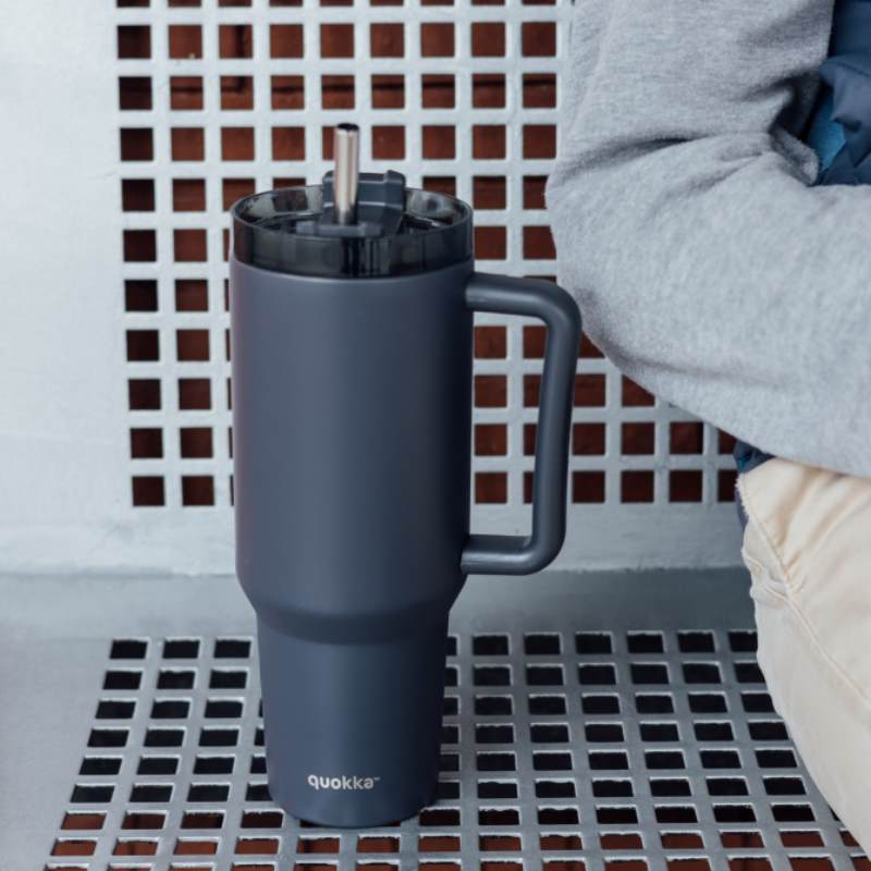 Quokka Stream - Termohrnek z nerezové oceli 1200ml s brčkem - Image 3