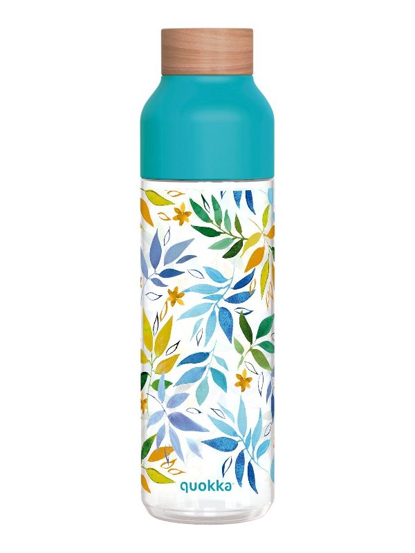 Quokka Ice - láhev na vodu ecozen 840 ml (listy z akvarelu)