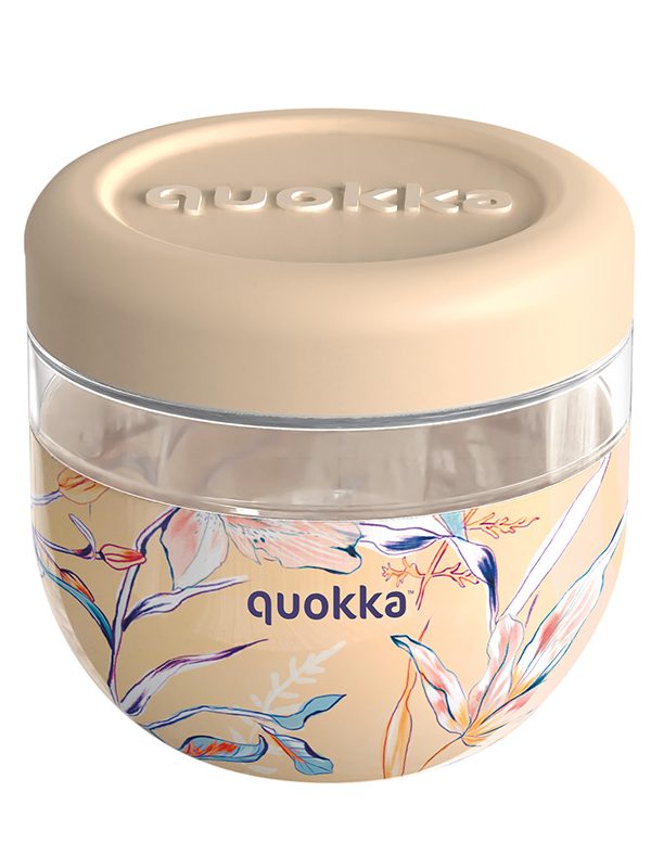 Quokka Bubble Food Jar - Nádoba na jídlo / Svačinový box 770 ml (vintage květinový vzor)