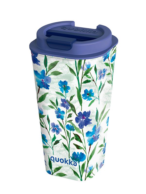 Quokka Vaso Cafe Double Walled - Dvoustěnný hrnek 450 ml (Ditsy Bloom)