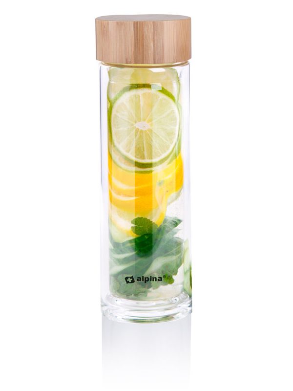 Alpina - Skleněná termo láhev (dvojitá stěna) 450 ml