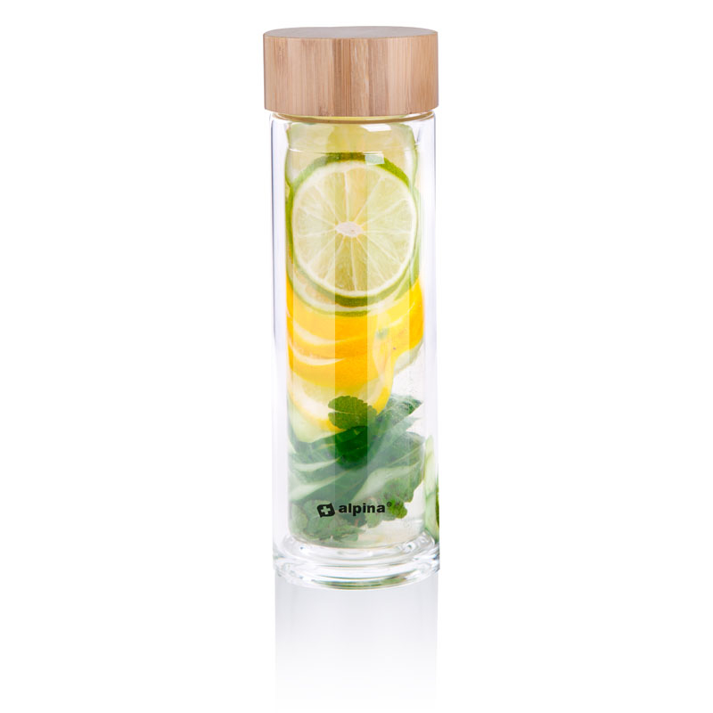 Alpina - Skleněná termo láhev (dvojitá stěna) 450 ml