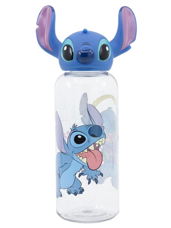 Disney Stitch - lahvička o objemu 560 ml s 3D uzávěrem z kolekce Květiny