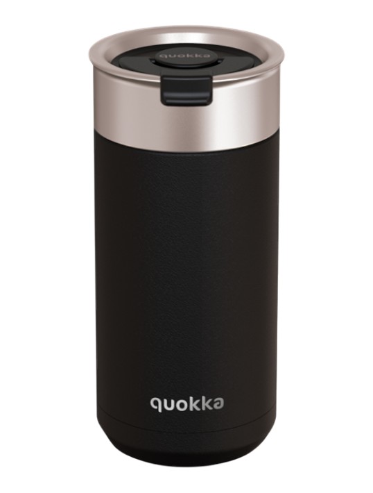 Quokka Boost Coffee Tumbler - nerezový termohrnek s nálevníkem 400 ml (černý)
